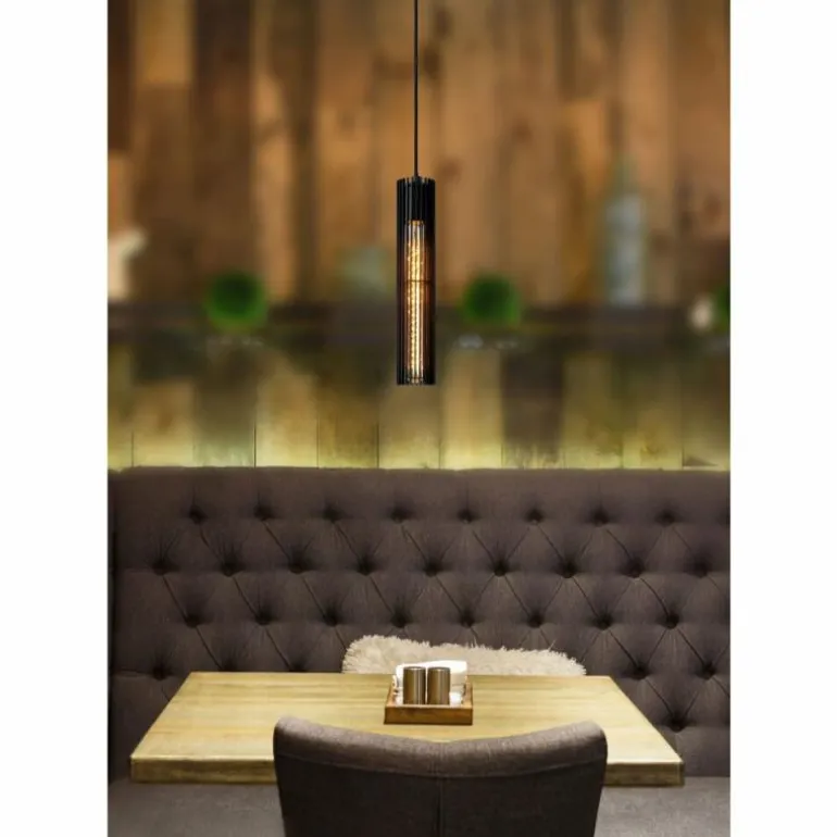 Suspension Lucide LIONEL Noir, 1 lumière