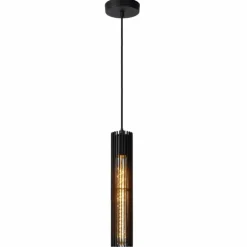 Suspension Lucide LIONEL Noir, 1 lumière