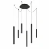 Suspension Lucide LORENZ LED Noir, 6 lumières