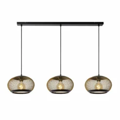 Suspension Lucide LUCAS Noir, 3 lumières