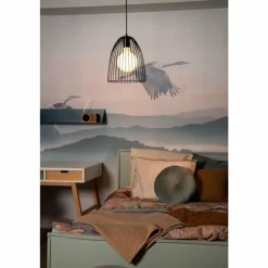 Suspension Lucide MACARONS Noir, 1 lumière