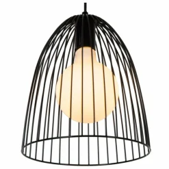 Suspension Lucide MACARONS Noir, 1 lumière