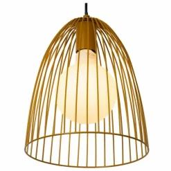 Suspension Lucide MACARONS Jaune, 1 lumière