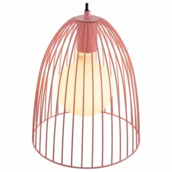 Suspension Lucide MACARONS Rose, 1 lumière