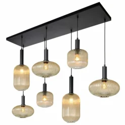 Suspension Lucide MALOTO Noir, 7 lumières