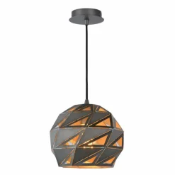 Suspension Lucide MALUNGA Gris, 1 lumière