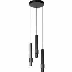 Suspension Lucide MARGARY LED Noir, 3 lumières
