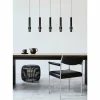 Suspension Lucide MARGARY LED Noir, 5 lumières