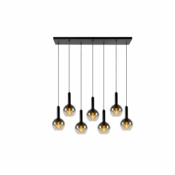 Suspension Lucide MARIUS Noir, 7 lumières