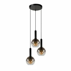 Suspension Lucide MARIUS Noir, 3 lumières