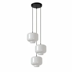Suspension Lucide MEDINE Noir, 3 lumières