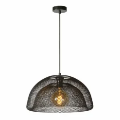 Suspension Lucide MESH Gris, 1 lumière