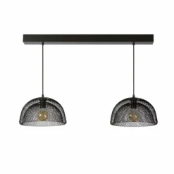 Suspension Lucide MESH Gris, 2 lumières