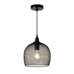 Suspension Lucide MESH Noir, 1 lumière