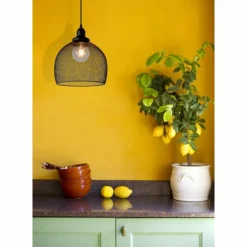 Suspension Lucide MESH Noir, 1 lumière