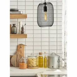 Suspension Lucide MESH Noir, 1 lumière