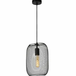 Suspension Lucide MESH Noir, 1 lumière