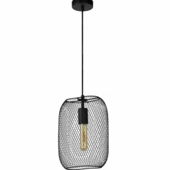 Suspension Lucide MESH Noir, 1 lumière
