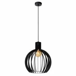 Suspension Lucide MIKAELA Noir, 1 lumière