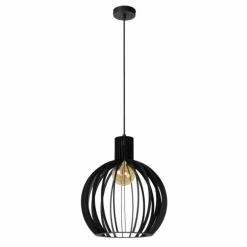 Suspension Lucide MIKAELA Noir, 1 lumière