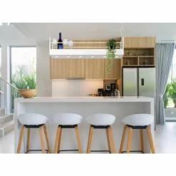 Suspension Lucide MIRAVELLE Blanc, 6 lumières