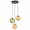 Suspension Lucide MONSARAZ Noir, 3 lumières