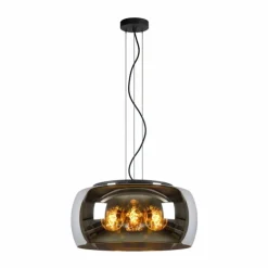Suspension Lucide OLIVIA Noir, 3 lumières
