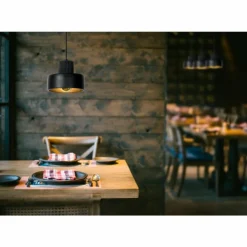 Suspension Lucide OPHELIA Noir, 1 lumière