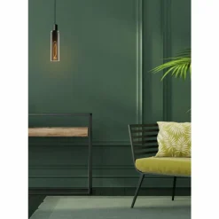 Suspension Lucide ORLANDO Gris, Rouille, 1 lumière