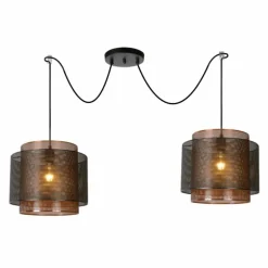 Suspension Lucide ORRIN Noir, 2 lumières