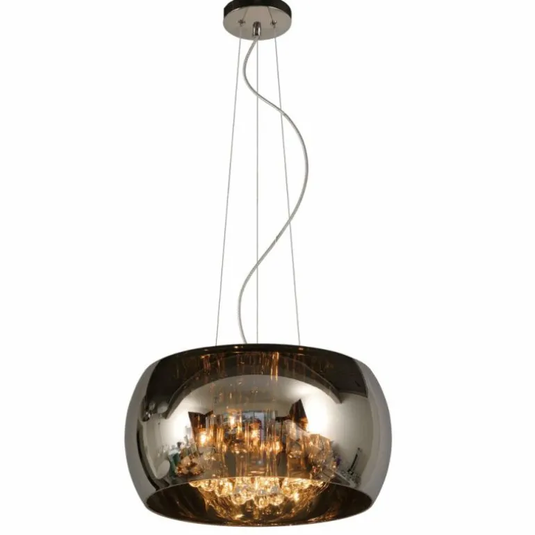 Suspension Lucide PEARL Chrome, 5 lumières