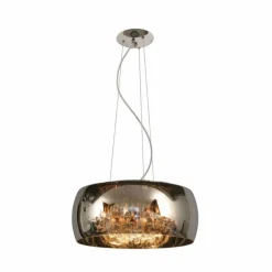 Suspension Lucide PEARL Chrome, 6 lumières