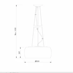 Suspension Lucide PEARL Chrome, 6 lumières