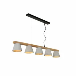 Suspension Lucide POSSIO Gris, 5 lumières