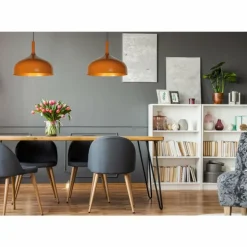 Suspension Lucide ROZALLA Jaune, 1 lumière