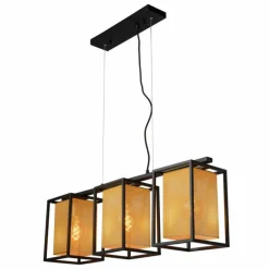Suspension Lucide SANSA Noir, 3 lumières