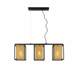 Suspension Lucide SANSA Noir, 3 lumières