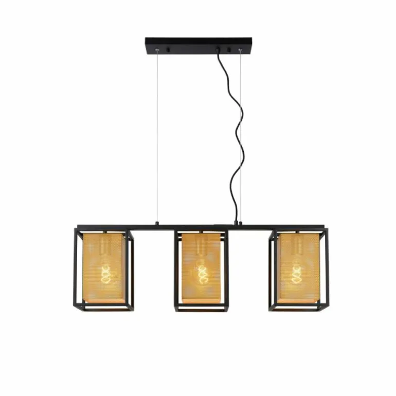 Suspension Lucide SANSA Noir, 3 lumières