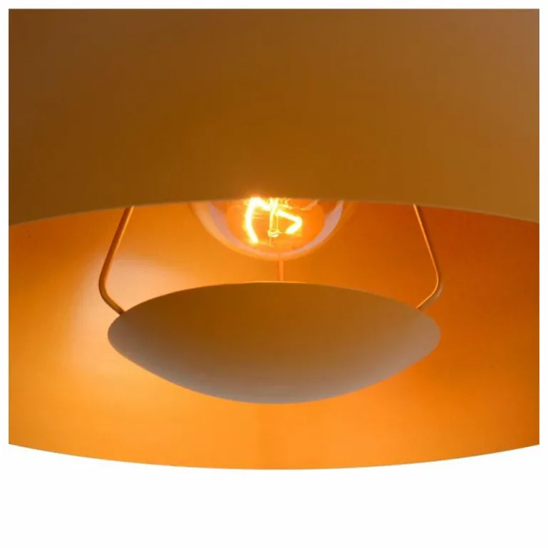 Suspension Lucide SIEMON Jaune, 1 lumière