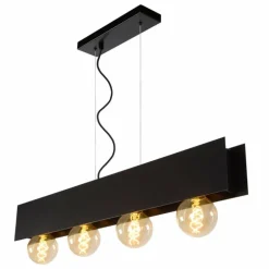 Suspension Lucide SURTUS Noir, 4 lumières