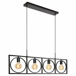 Suspension Lucide SUUS Noir, 4 lumières
