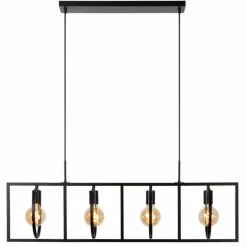 Suspension Lucide SUUS Noir, 4 lumières