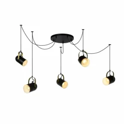 Suspension Lucide SWAPP Noir, 5 lumières