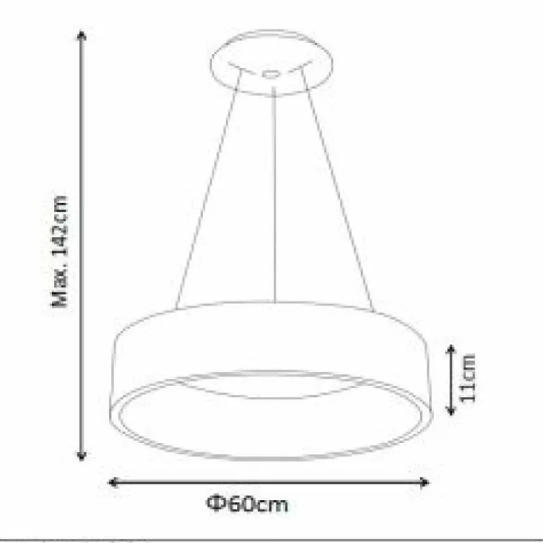 Suspension Lucide TALOWE LED Blanc, 1 lumière