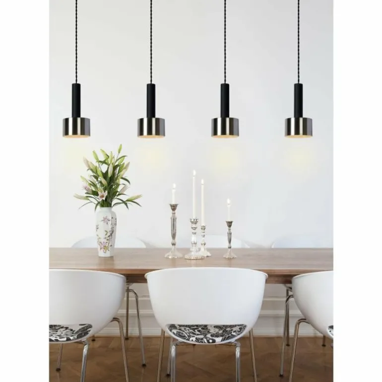 Suspension Lucide TEUN Noir, 4 lumières