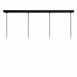 Suspension Lucide TEUN Noir, 4 lumières