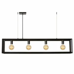 Suspension Lucide THOR Gris, 4 lumières