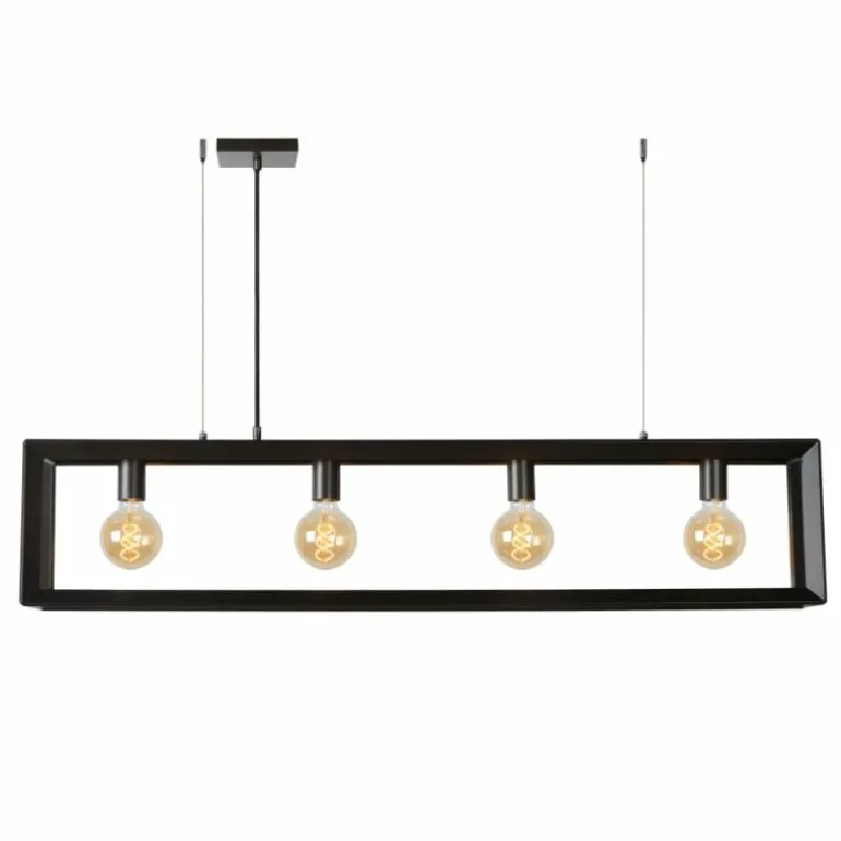 Suspension Lucide THOR Gris, 4 lumières