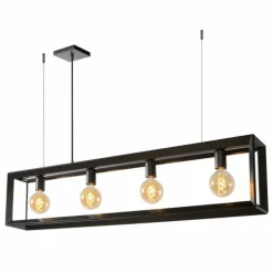 Suspension Lucide THOR Gris, 4 lumières