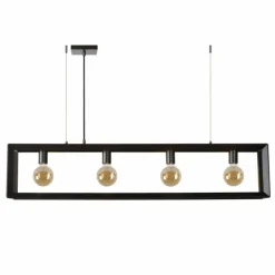 Suspension Lucide THOR Gris, 4 lumières